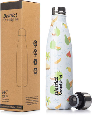 District75 Kids Stainless Steel Thermos Water Bottle Multicolour