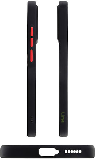 Lime Hardshell Fusion Back Cover Πλαστικό Black with Red Keys (Galaxy A53)