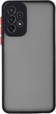 Lime Hardshell Fusion Plastic Back Cover Black with Red Keys (Galaxy A53)