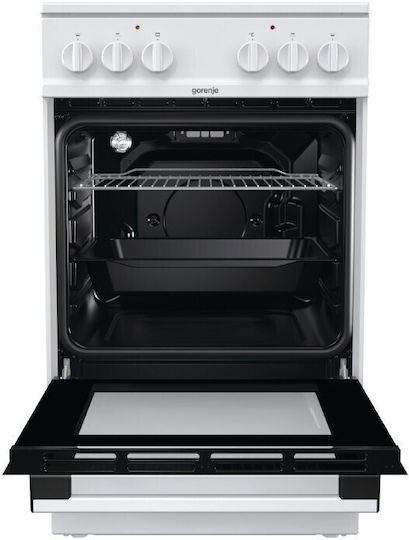 Gorenje Cooker 70lt with Ceramic Hobs W50cm. White