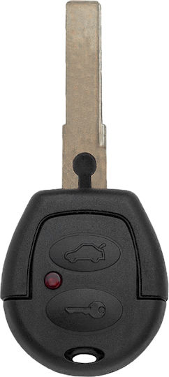 Silicone Car Key Cover Case with 2 Buttons for VW Black 129593