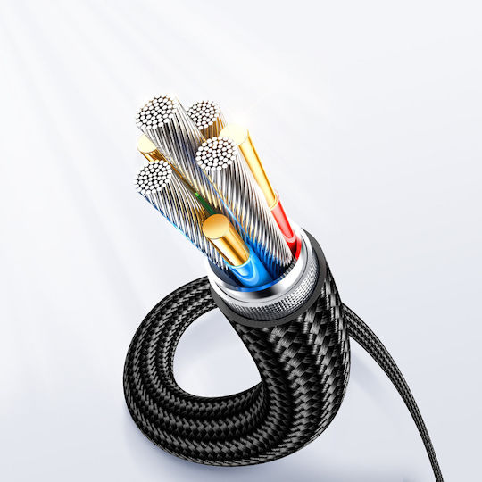 Joyroom S-CL020A4 Braided la Cablu Lightning 20W Negru 1.2m