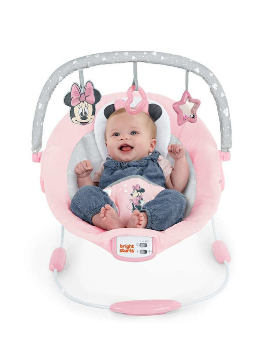 Bright Starts Electric Baby Relax Minnie Mouse with Music and Vibration Rosy Skies for Child up to 9kg