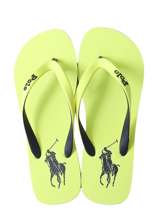 Ralph Lauren Bolt Men's Flip Flops Safety Yellow