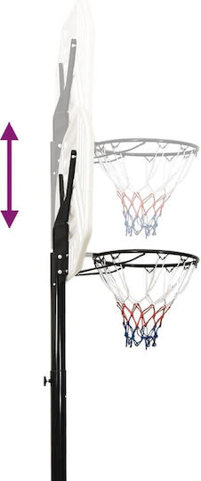 vidaXL Μπασκέτα με Ταμπλό 109 x 71 x 3εκ. και Διχτάκι