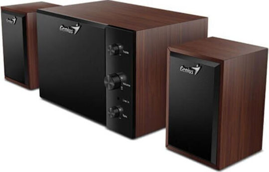 Genius SW-2.1 300 2.1 Speakers 15W Brown