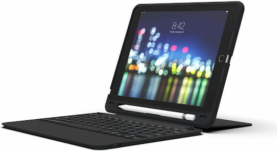 Zagg Slim Book Go UK Layout Flip Cover με Πληκτρολόγιο στα Αγγλικά US Μαύρη (iPad Pro 2020 11")