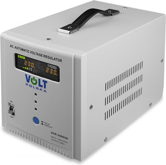 Volt Polska AVR-3000VA Σταθεροποιητής Τάσης με 2 Πρίζες Ρεύματος