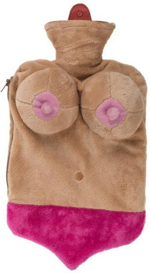 Out of the Blue Funny Sexy Gift Hot Water Bag with Boob Cover Random Color - 4 Colors