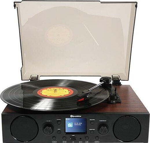 Roadstar TTR-8850ED+BT Грамофон с Предусилвател и Вградени говорители Кафяв
