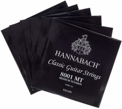 Hannabach Set of Nylon Strings for Classic Guitar 800 Medium Tension