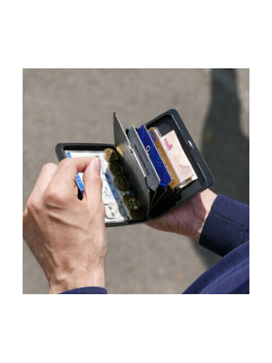 Smart Case V2 Large Portofel bărbătesc Carduri cu RFID Roșu