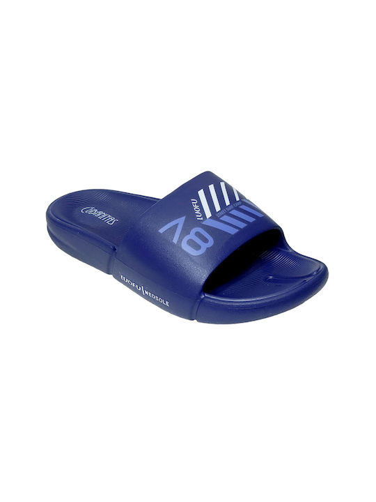 Cubanitas Men's Slides Blue