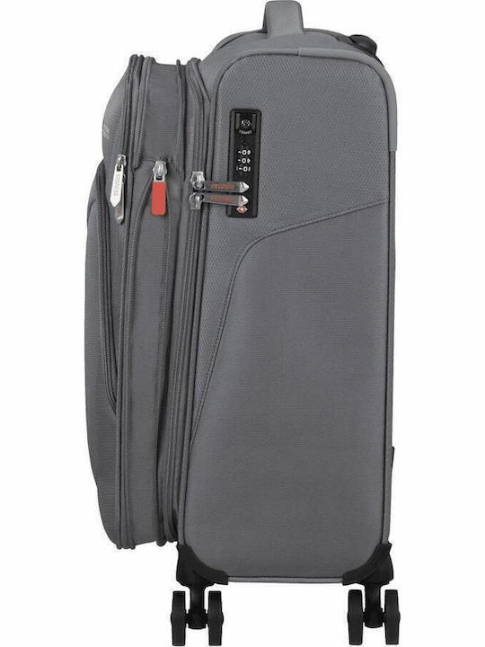 American Tourister Summerfunk Spinner Βαλίτσα Ταξιδίου Καμπίνας Υφασμάτινη Titanium Grey με 4 Ρόδες Ύψους 40εκ.