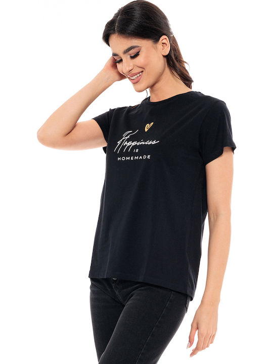 Γυναικείο T-shirt Μαύρο