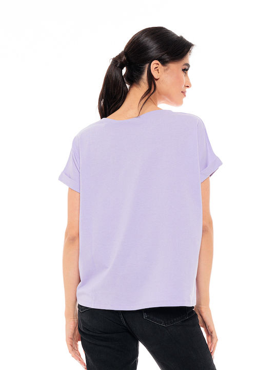 Splendid Femeie Tricou Lila