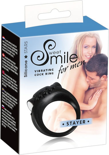 You2Toys Sweet Smile Stayer Penis Ring 3.2cm Black