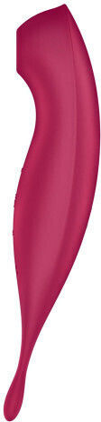 Satisfyer Twirling Pro+ Αναρροφητής Αιδοίου με Δόνηση Hybrid Air Pulse Vibrator Κόκκινος
