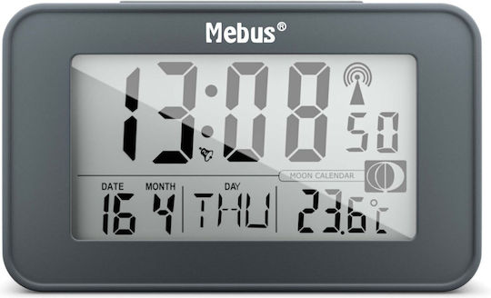 Mebus Funk Επιτραπέζιο Ψηφιακό Ρολόι με Ξυπνητήρι 51460