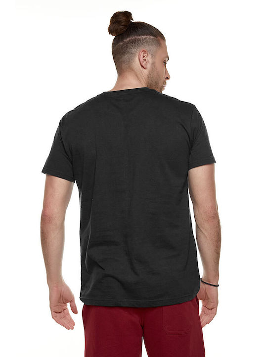 Bodymove Ανδρικό T-shirt Μαύρο με Στάμπα