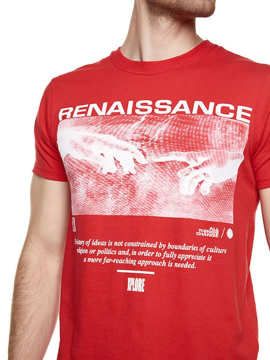 T-shirt Renaissance Κόκκινο