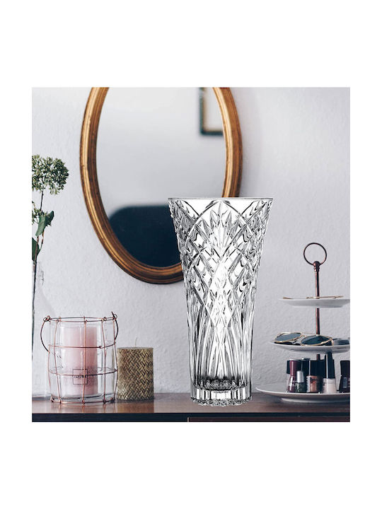 RCR Decorative Vase Transparent 16x16x30cm
