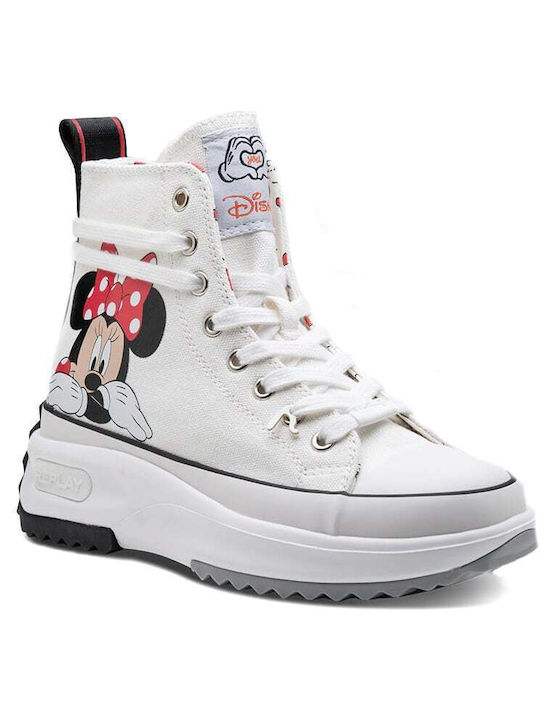 Replay Disney X Flatforms Boots White