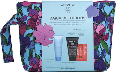 Apivita Aqua Beelicious Rich Cream Σετ Περιποίησης με Κρέμα Προσώπου για Ξηρές Επιδερμίδες