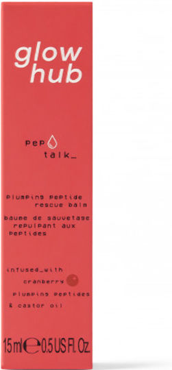 Glow Hub Plumping Peptide Rescue Lip Balm Cranberry 15ml