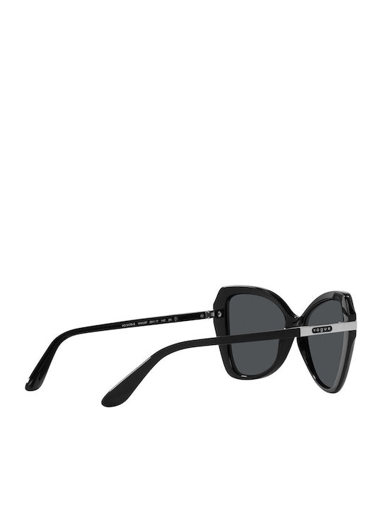 Vogue Feminini Ochelari de soare cu Negru Cadru și Gri Lentilă VO5479S W44/87