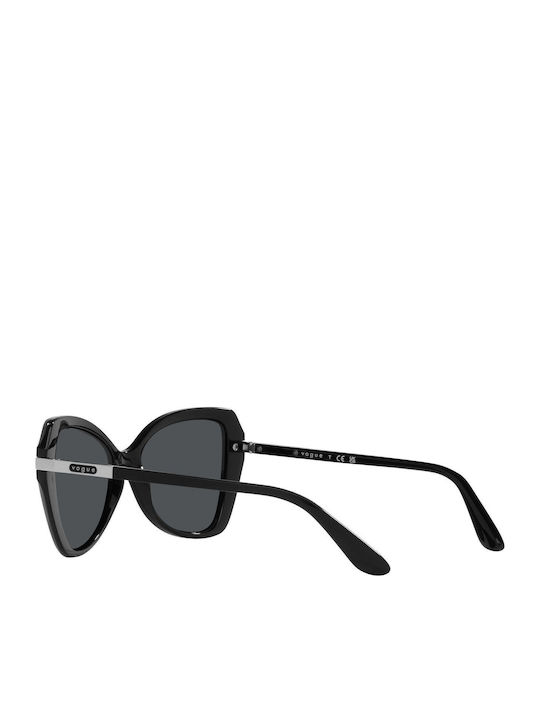 Vogue Feminini Ochelari de soare cu Negru Cadru și Gri Lentilă VO5479S W44/87