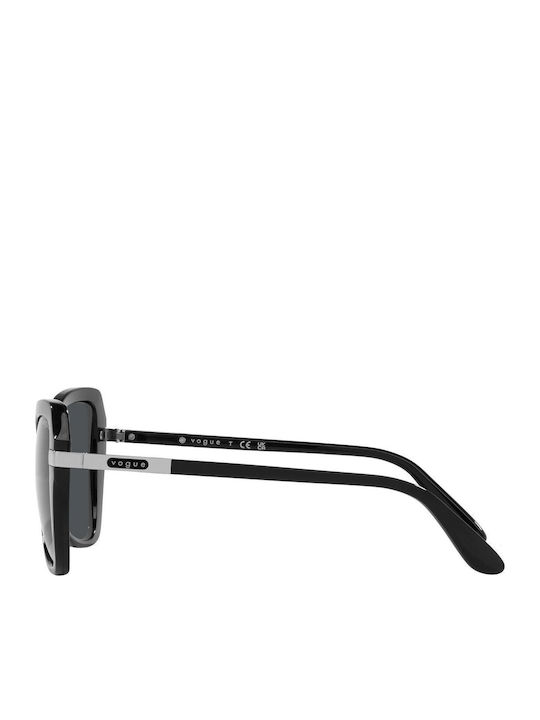 Vogue Feminini Ochelari de soare cu Negru Cadru și Gri Lentilă VO5479S W44/87
