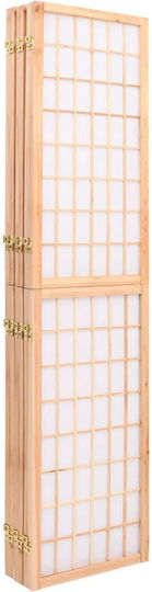 vidaXL Japanischer Stil Dekorativer Raumteiler Hölzernes mit 6 Paneelen 240x170cm