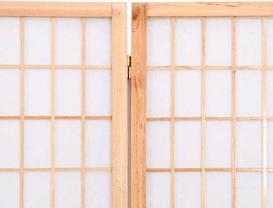 vidaXL Japanischer Stil Dekorativer Raumteiler Hölzernes mit 6 Paneelen 240x170cm