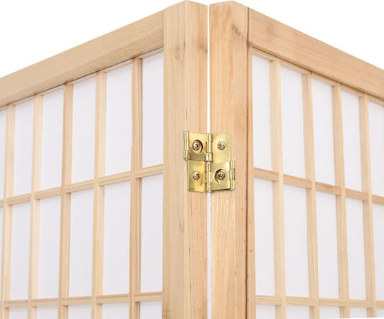 vidaXL Ιαπωνικού Στιλ Διακοσμητικό Παραβάν από Καμβά με 3 Φύλλα 120x170cm