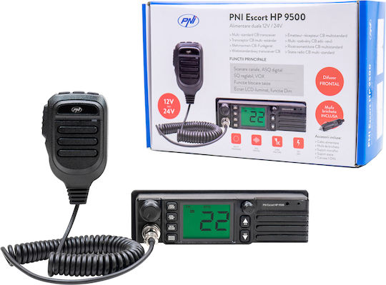 PNI HP9500 CB Αυτοκινήτου 4W με Μονόχρωμη Οθόνη