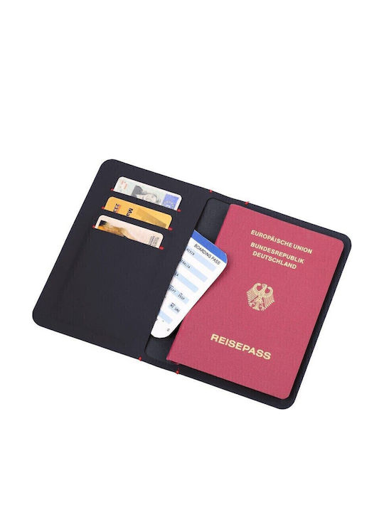 Troika Slim Pass 3 Passport Case with RFID Protection Black PPH10/LE