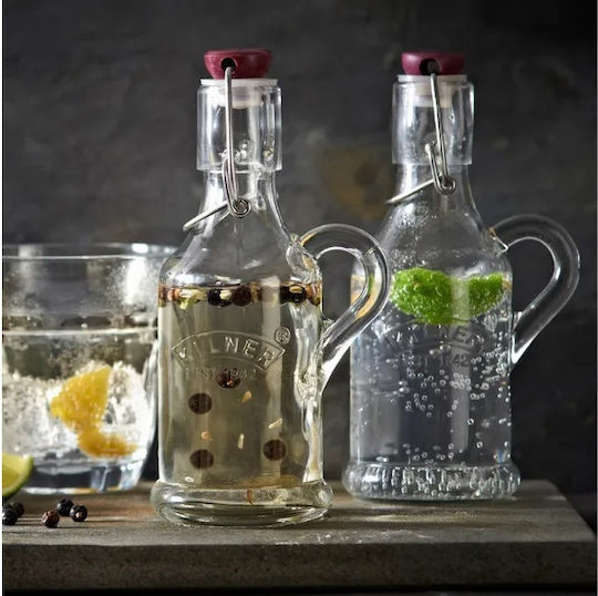 KIlner Kilner Bottle Water Glass with Clip Transparent 200ml
