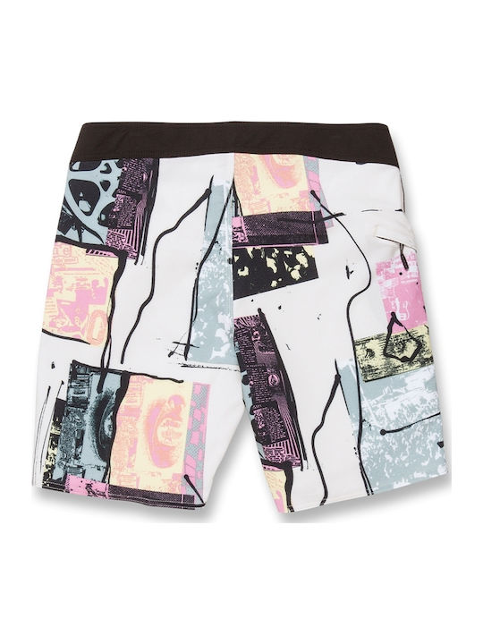 Entertainment FLYER' 19 Men's Swimwear Bermuda White with Patterns