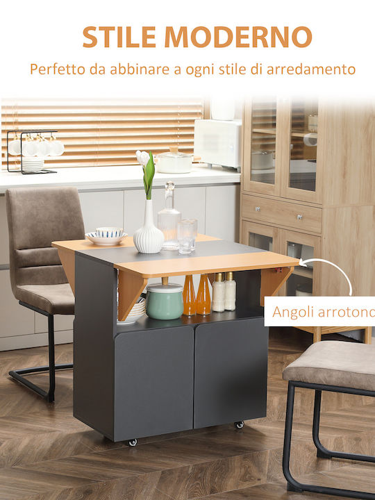 Table Kitchen Wooden Gray 70x83x75cm