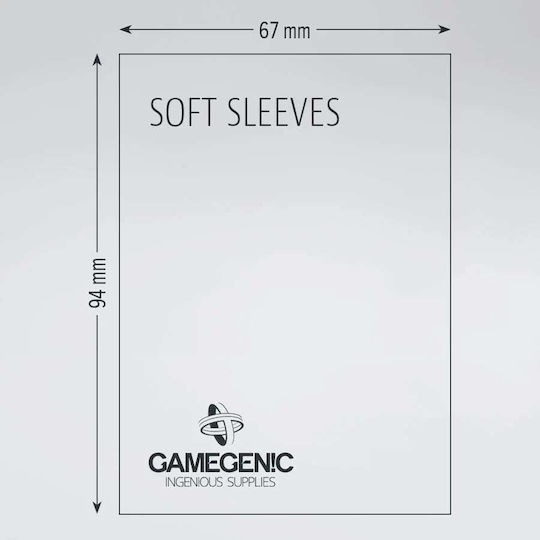 Gamegenic Soft Card Sleeves 100τμχ Clear GGS10014ML