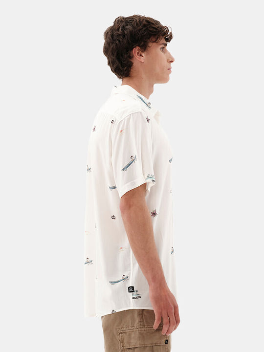 Κοντομάνικο Πουκάμισο σε Κανονική Γραμμή Off White
