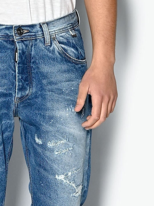 Men's Jeans Pants with Slim Fit Blue