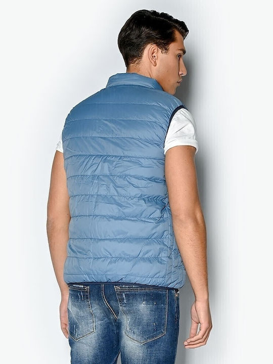 Sleeveless Jacket Puffer Blue-Light Blue