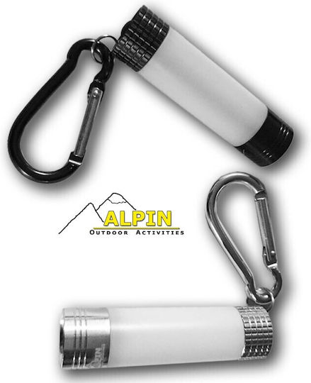 Alpin Φακός Μπρελόκ LED με Μέγιστη Φωτεινότητα 110lm