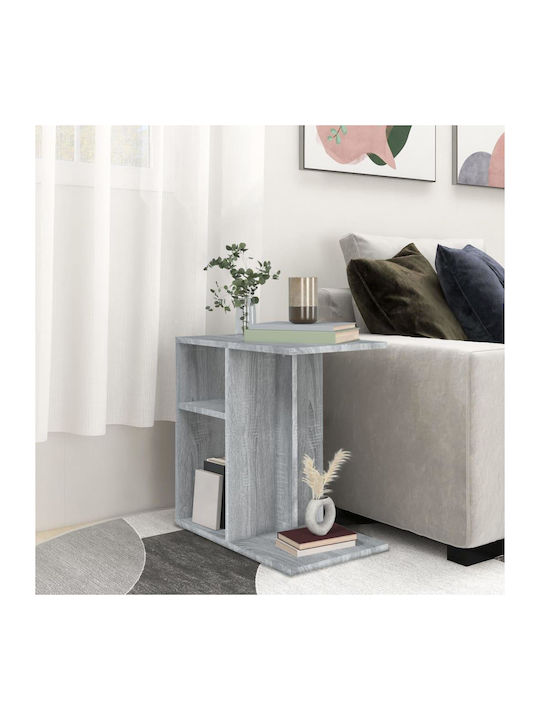 Rectangular Wooden Side Table Gray Sonoma L50xW30xH50cm