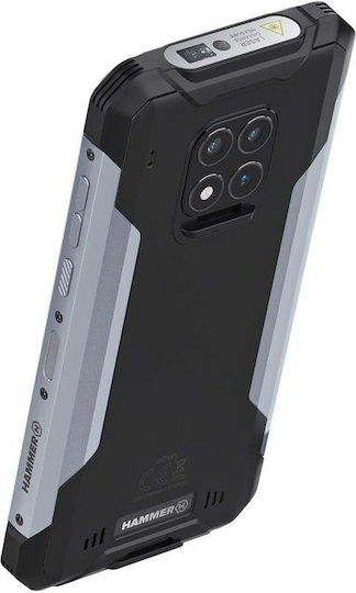 Hammer Construction Dual-SIM (6GB/128GB) Widerstandsfähig Smartphone Silber