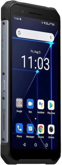 Hammer Construction Dual-SIM (6GB/128GB) Widerstandsfähig Smartphone Silber
