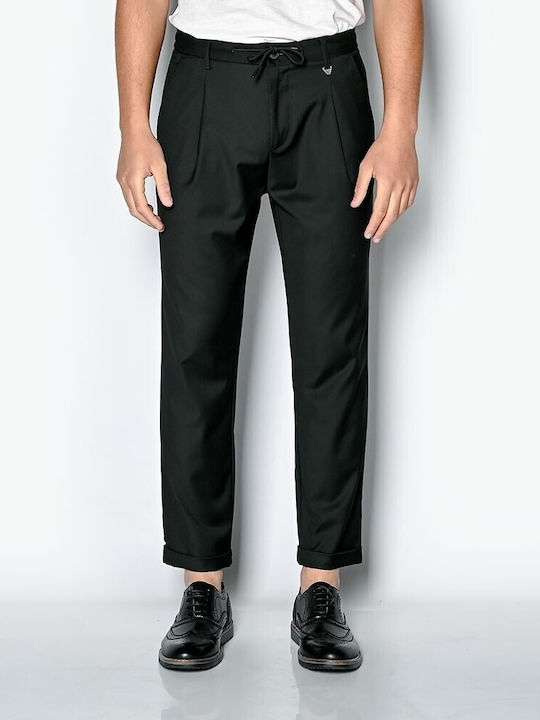 Brokers Jeans Herrenhose Chino Elastisch in Lockerer Passform Schwarz