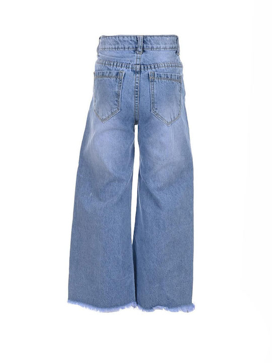 Joyce Pantaloni copii din denim Albastru